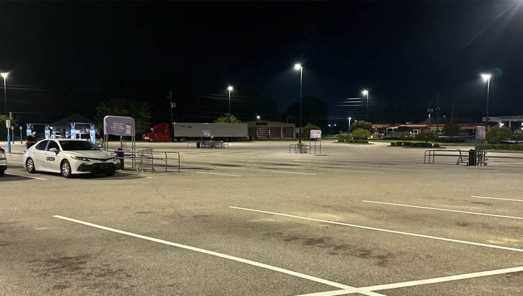 freshly painted line markings for ARNAV GROUP LLC parking lot