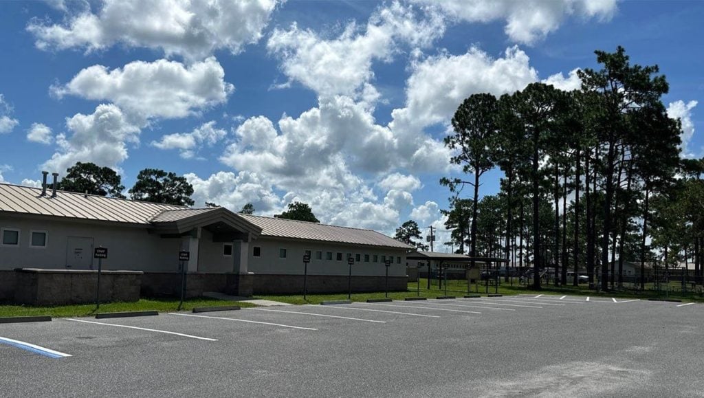 ada compliance parking spots for Florida Counterdrug Training Center parking lot