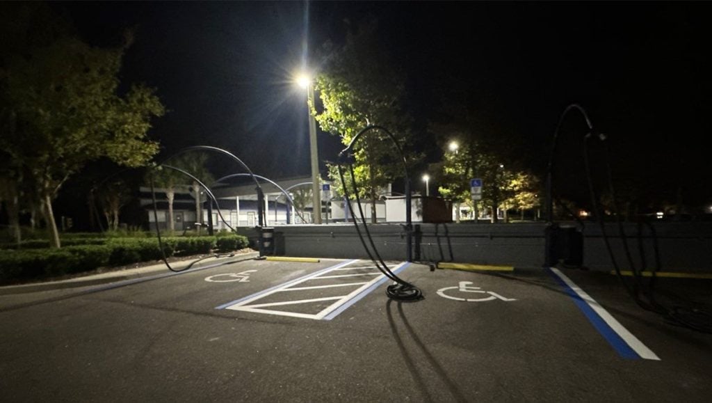 ada compliance parking spots freshly painted for Mister Car Wash