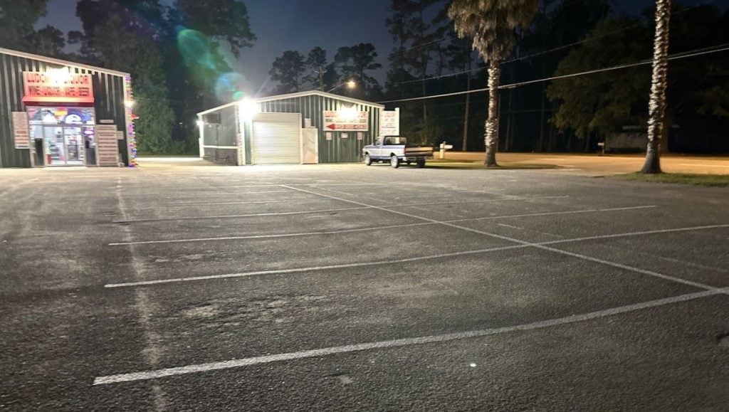 Diversity Health Center parking lot freshly painted