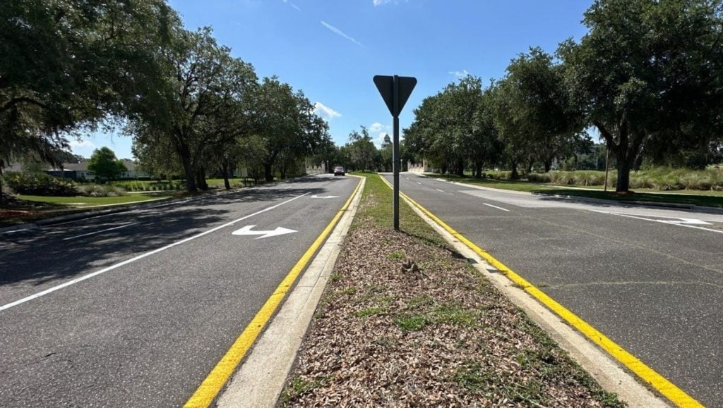 May Management parking lot freshly painted