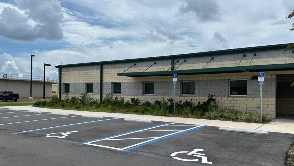 freshly painted ada compliance parking spots