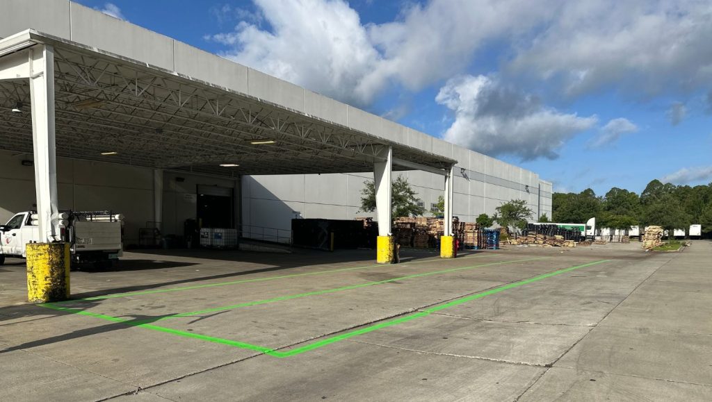 Keurig Dr. Pepper parking lot freshly painted