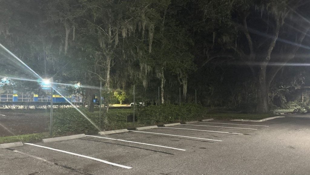 freshly painted parking spots for PM Pediatrics