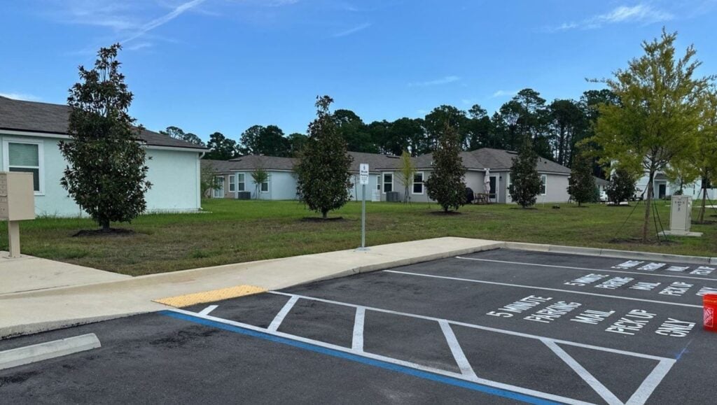 ALSOP Property Management, LLC parking lot freshly painted