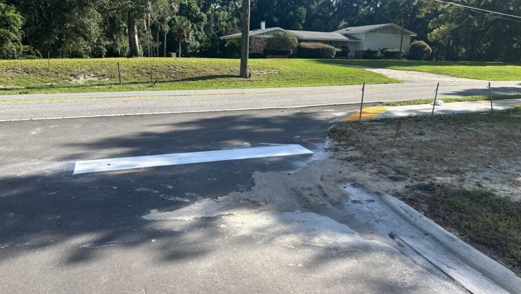 Alterra Group parking lot freshly painted