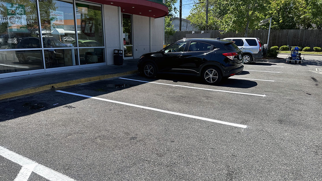 Parking Lot Striping for Krispy Kreme image
