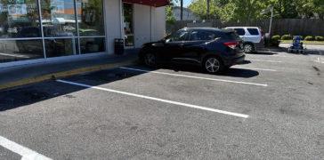 Image of Parking Lot Striping for Krispy Kreme