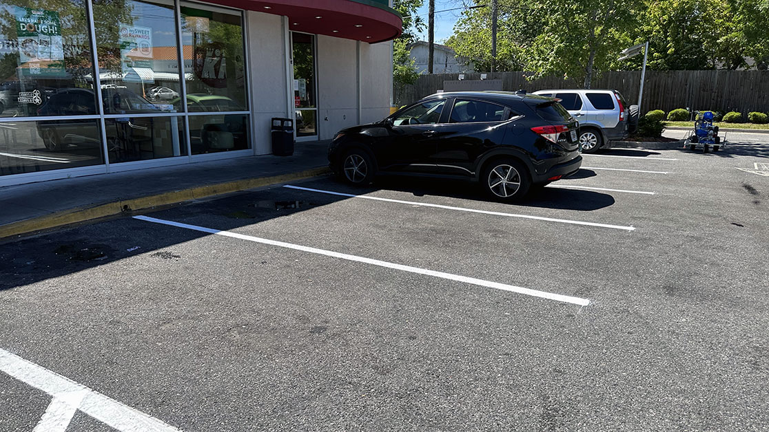 Parking Lot Striping for Krispy Kreme GFORCE™ Jacksonville