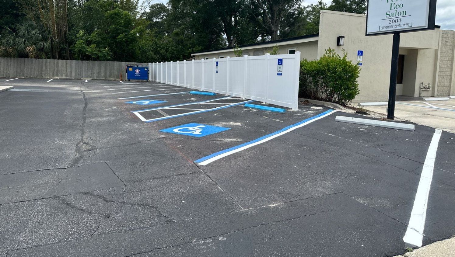 ADA-accessible parking spaces