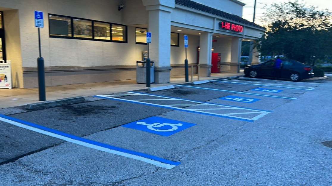 Walgreens Parking Lot Striping Project image