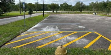 Image of Churchtrac Parking Lot Striping Project