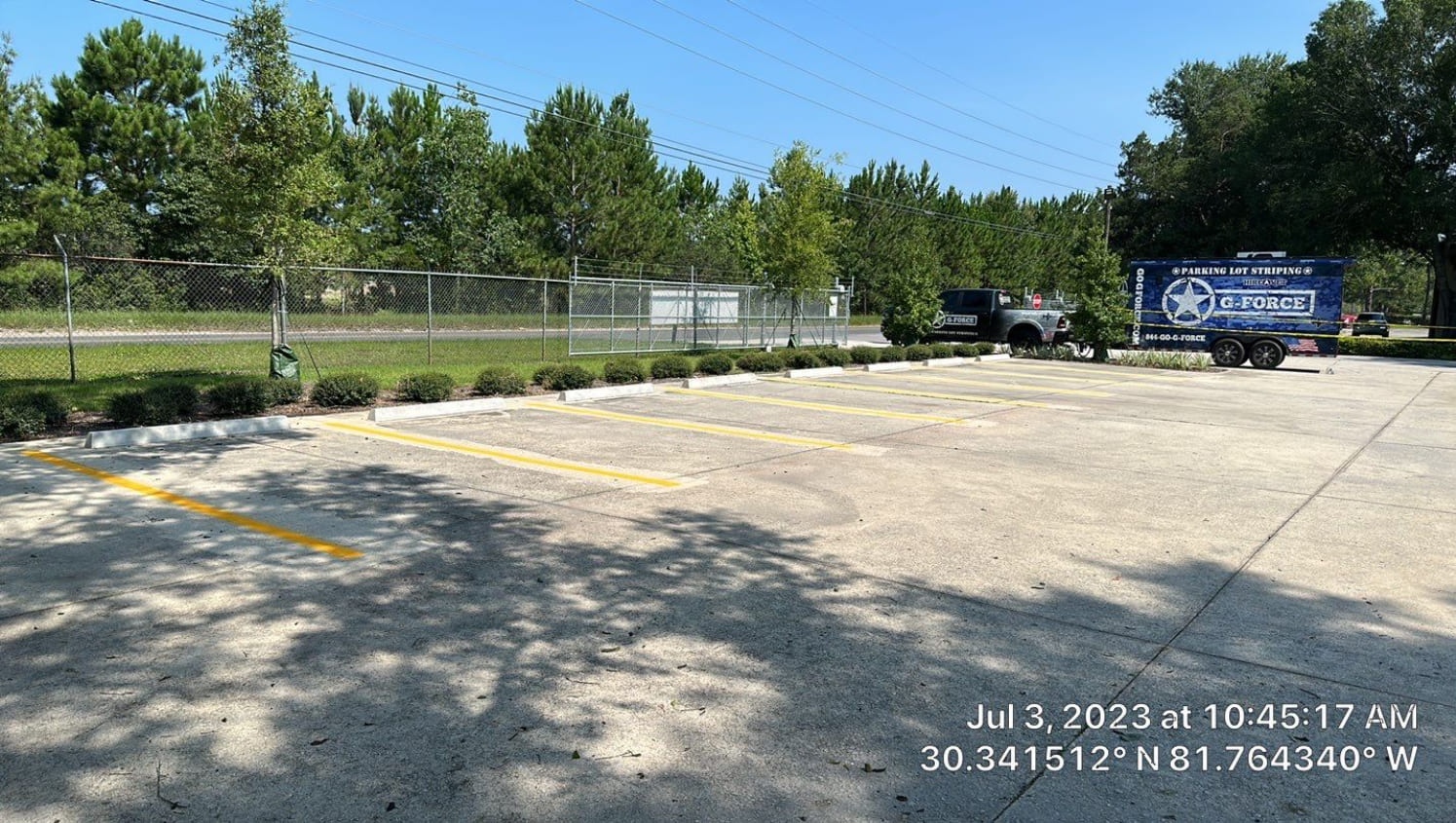 parking lot painting in jacksonville, fl for 10 roads express