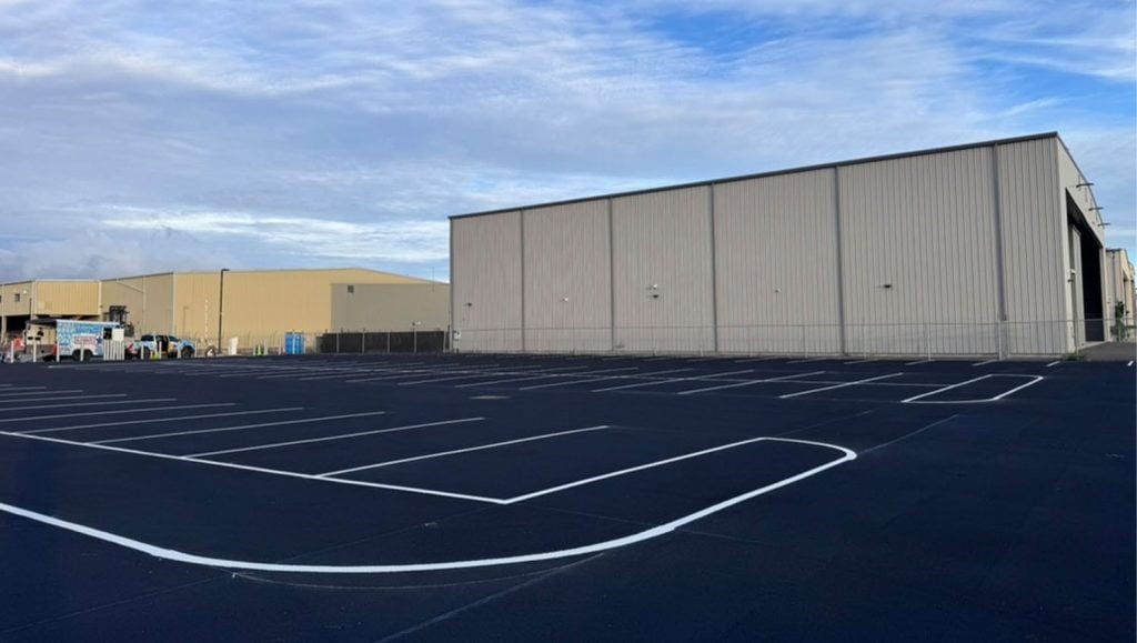 Lānai Air parking lot freshly painted