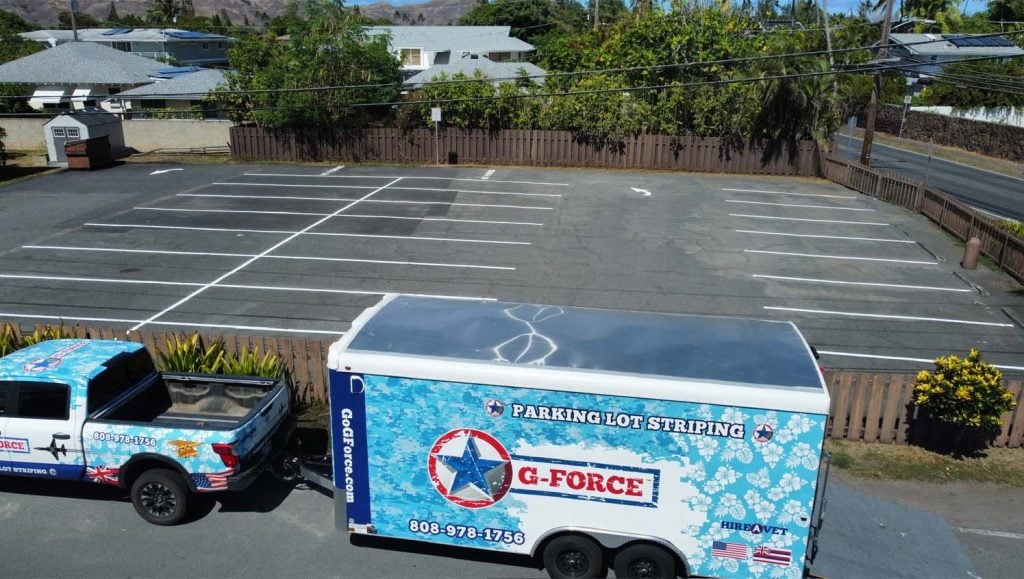 line striping in kailua, hi
