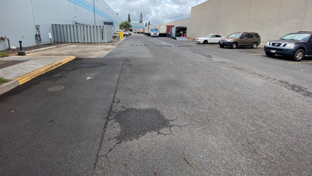 new stall and ada parking lot striping in honolulu, hi