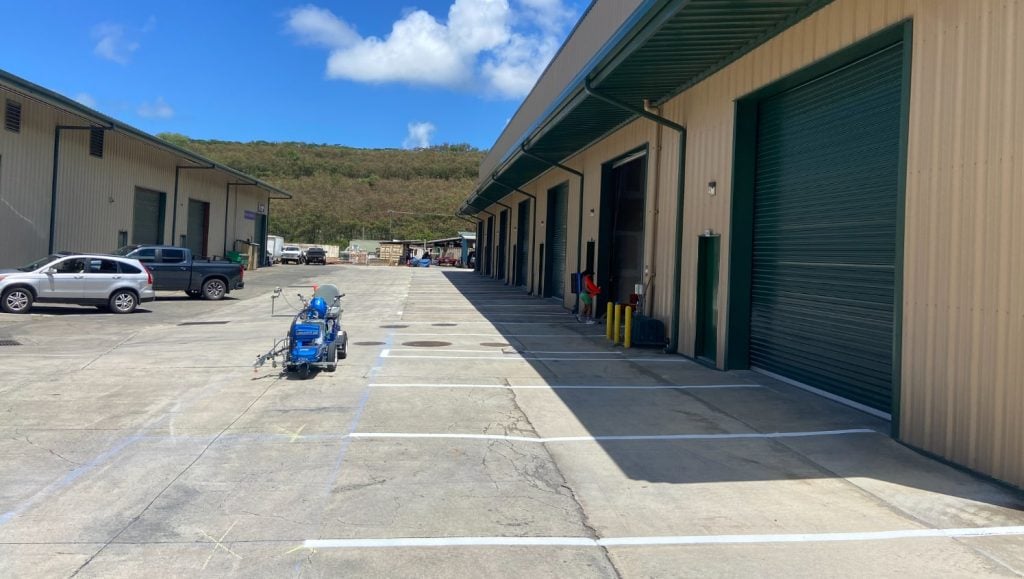 parking lot striping machine in kailua, hi