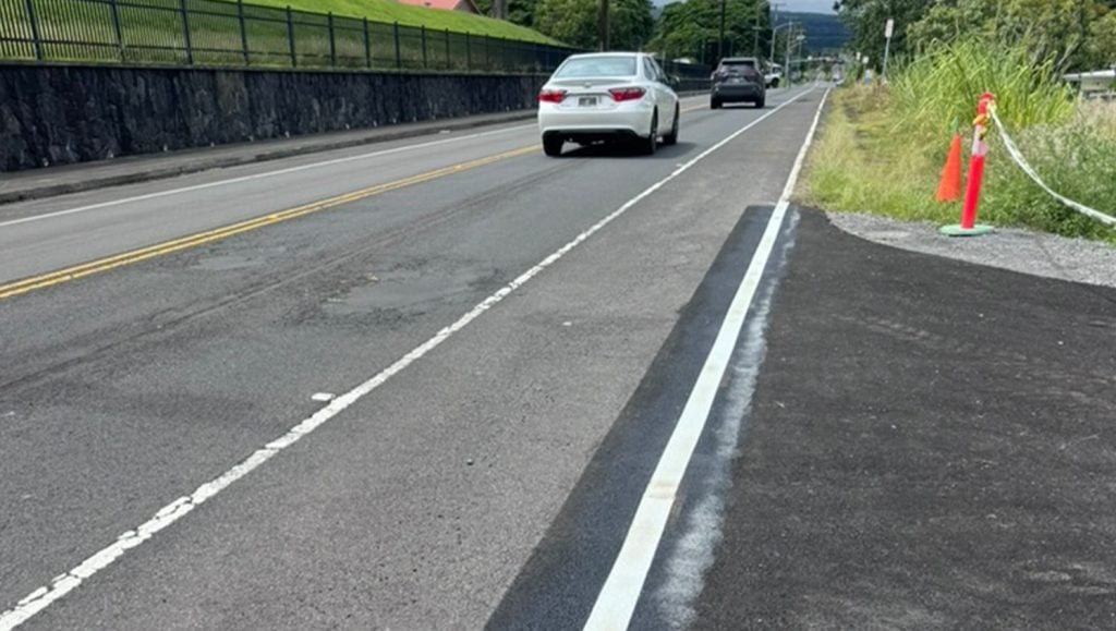 freshly painted pavement markings for Maryl Group Conctruction