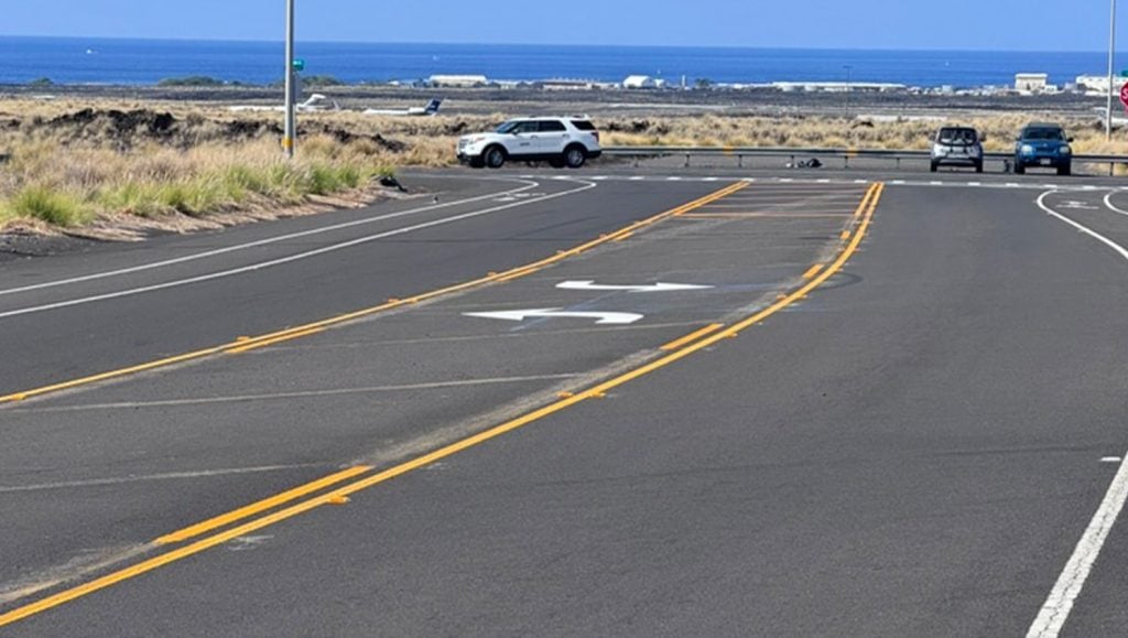thermoplastic markings freshly painted for PC Construction parking lot