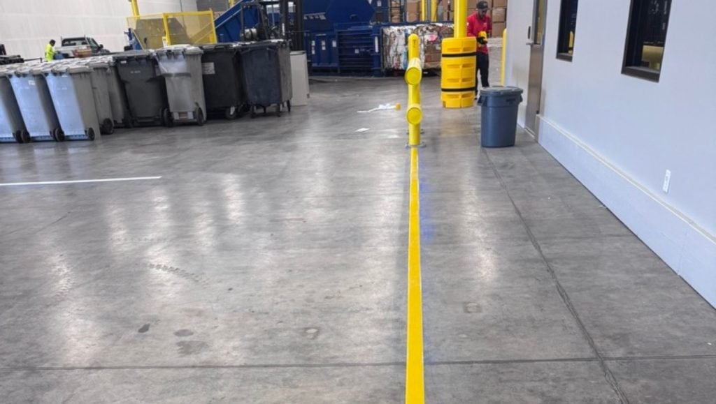 interior view of Access warehouse freshly painted