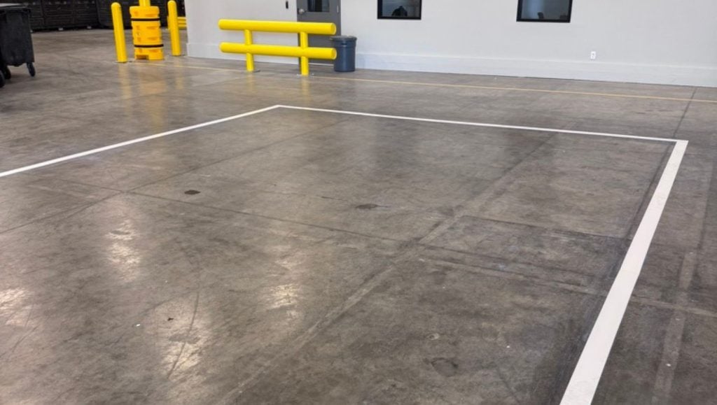 warehouse floor markings for Access parking lot
