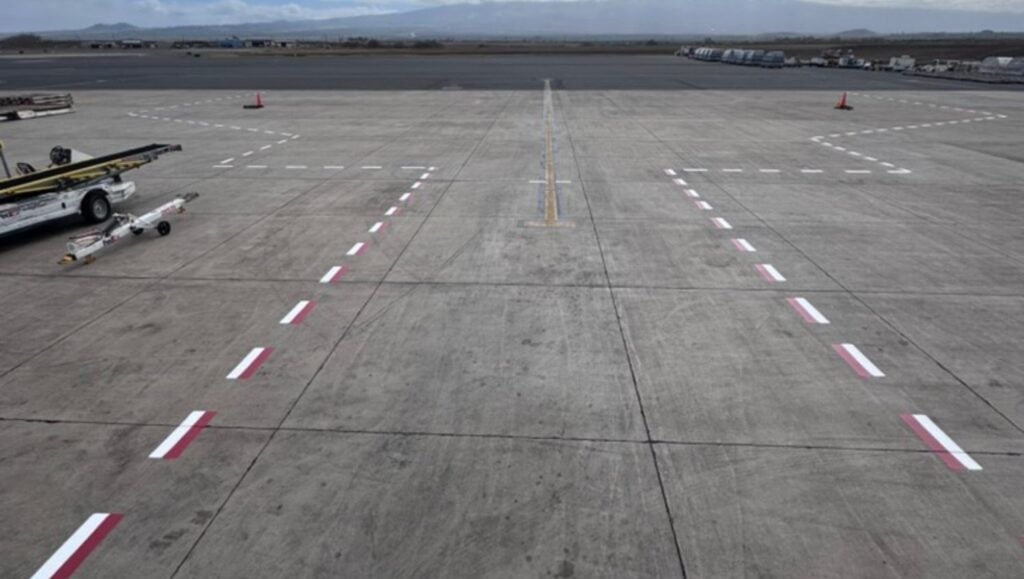 front view of Kahului Airport Ramps freshly painted