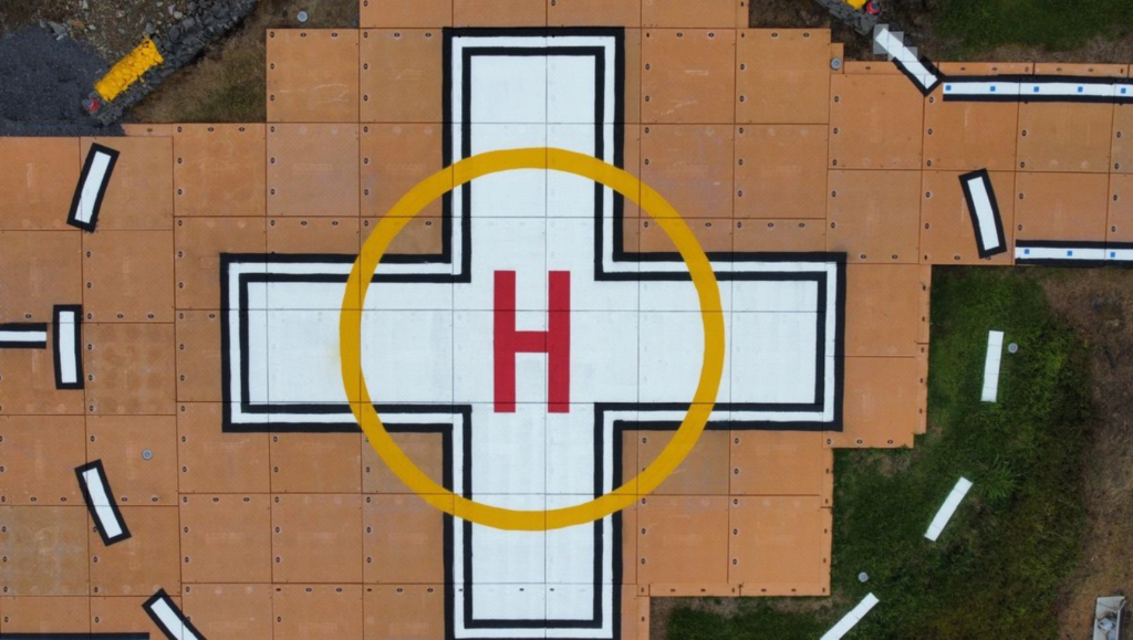 Line Striping Design for Life Flight Network in Kealakekua, Hawaii