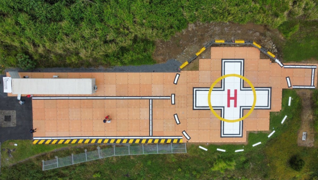 Line Striping for Life Flight Network in Kealakekua, Hawaii