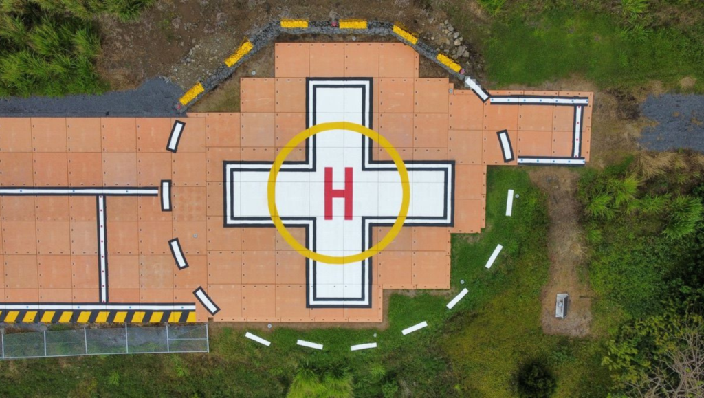Line Striping Painting for Life Flight Network in Kealakekua, Hawaii