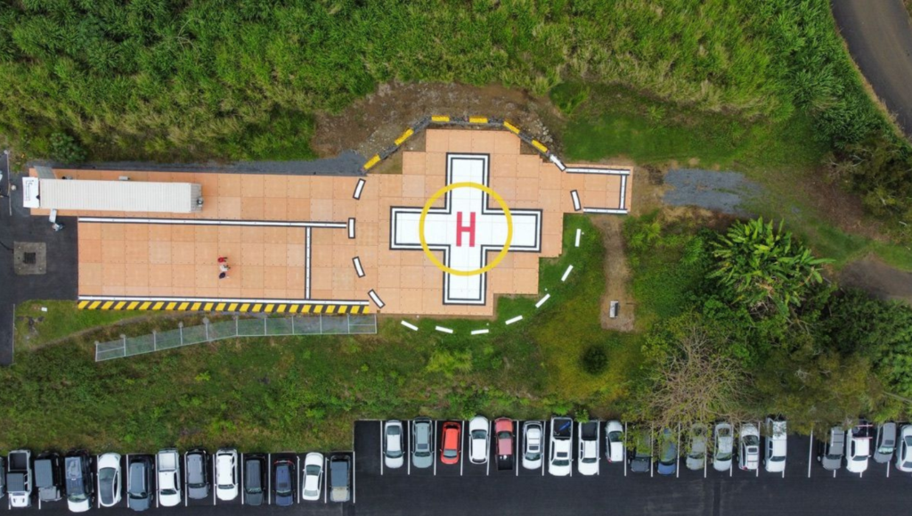 Line Striping Work for Life Flight Network in Kealakekua, Hawaii