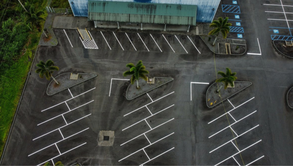 Line Striping Service for Watumull Properties in Pahoa, Hawaii