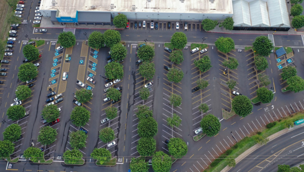 Line Striping Project for Walmart Supercenter in Kahului, Maui
