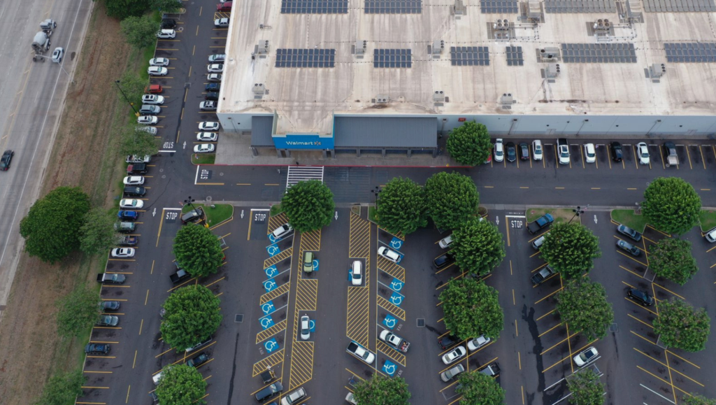Line Striping Service for Walmart Supercenter in Kahului, Maui