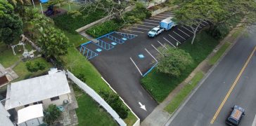 Image of Line Striping for Kailua Parking Lot