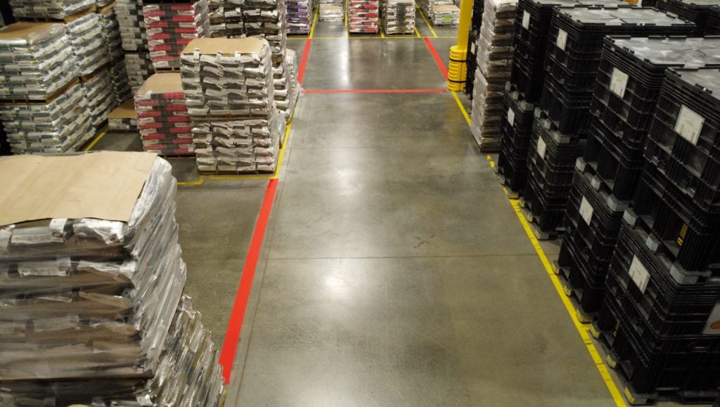 warehouse line marking in Eudora, KS