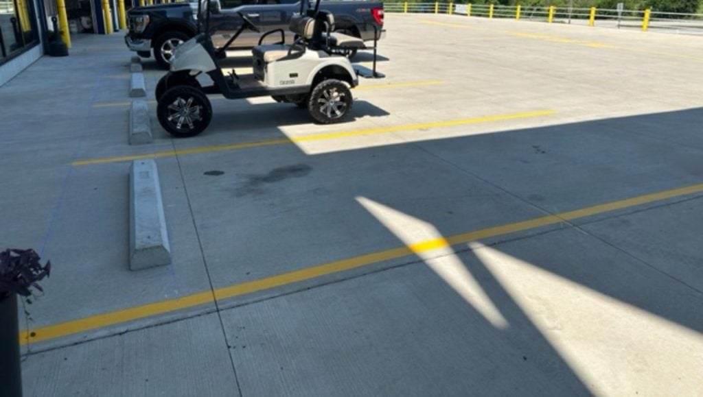 parking stop installation in ottawa, ks