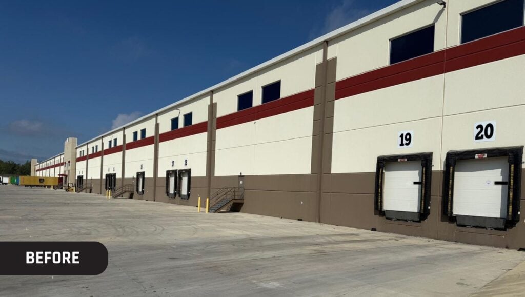 Propak parking lot with no line markings