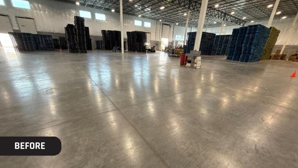 Propak warehouse with no floor markings