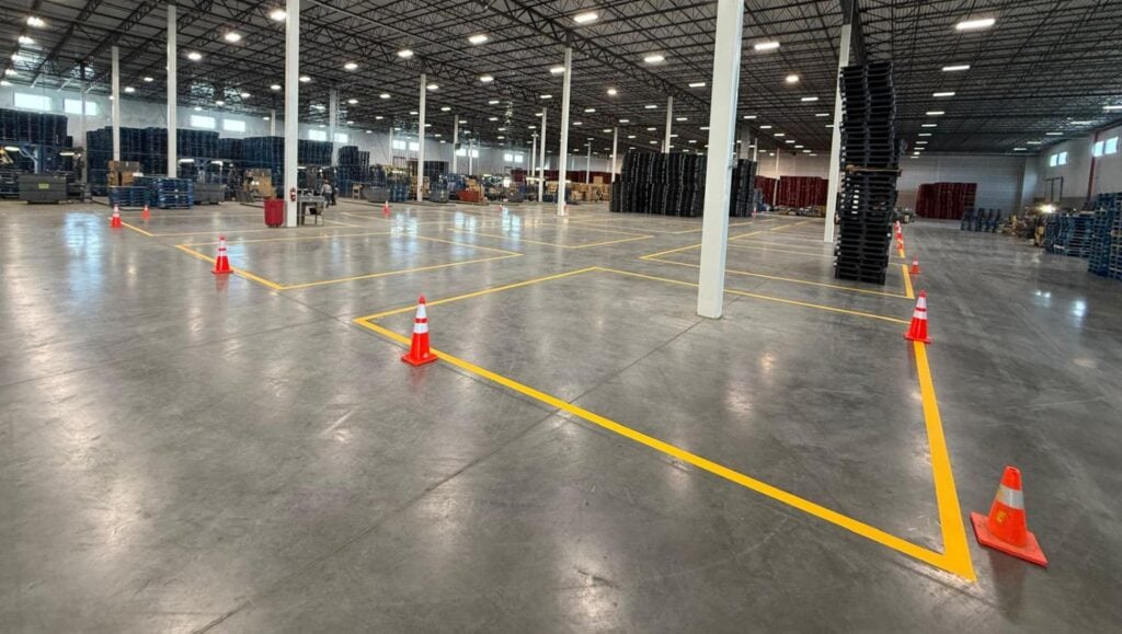 Propak warehouse freshly painted