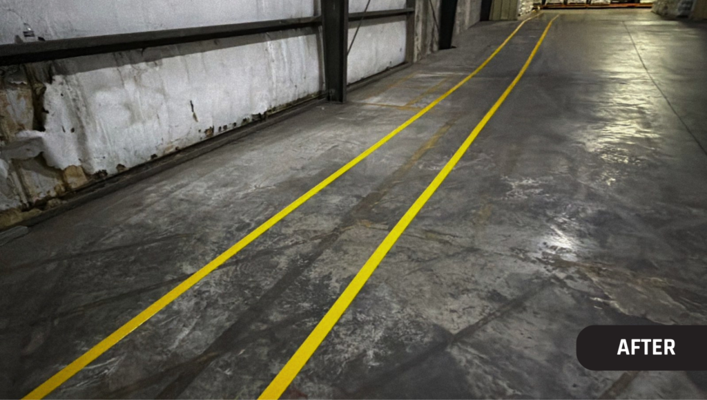 After Warehouse Floor Marking for Pennington Seed in Greenfield, MO