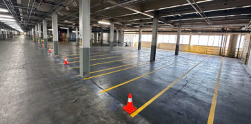 Image of Warehouse Striping for Local Jobsite