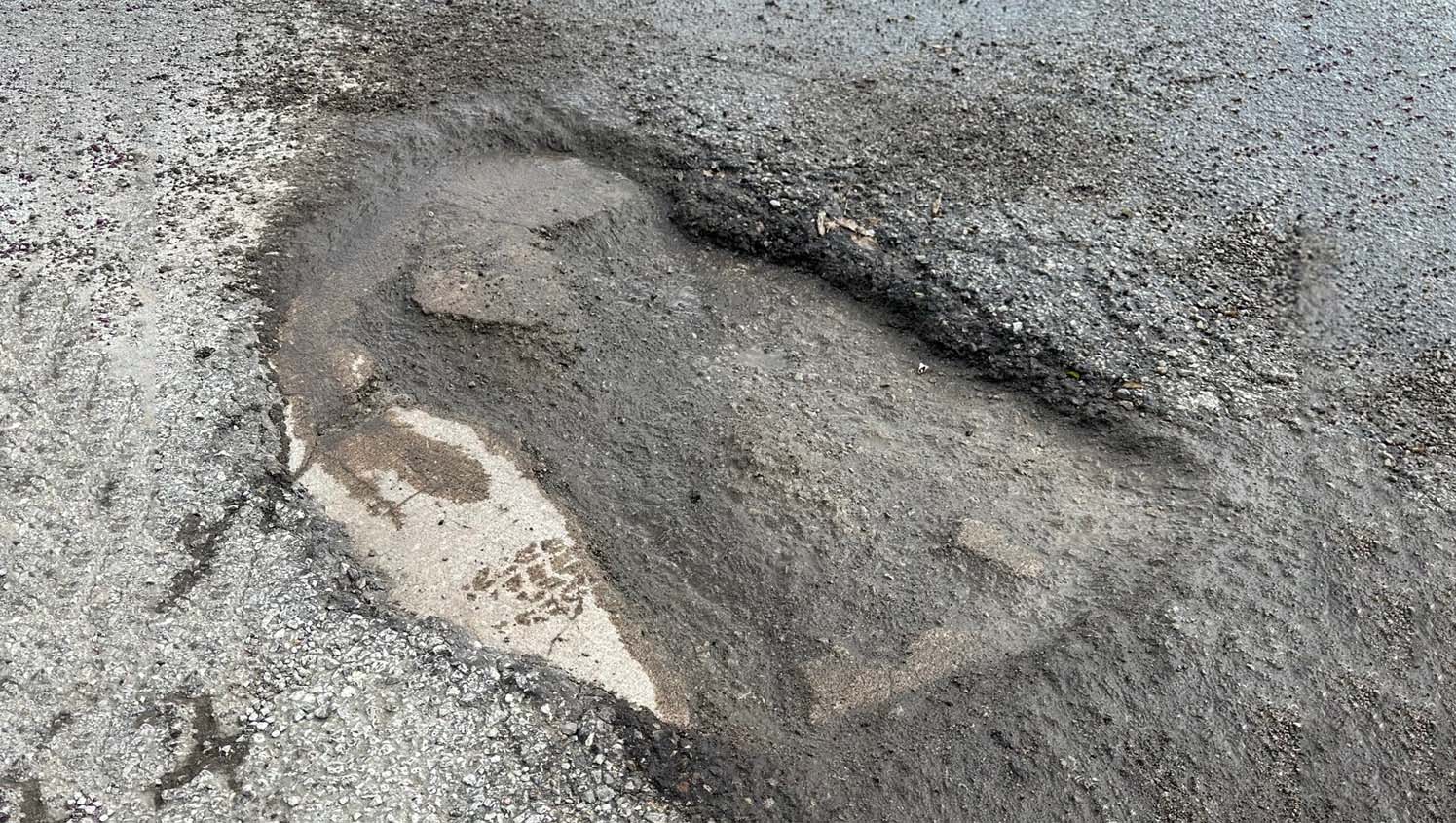 pothole needing repaired