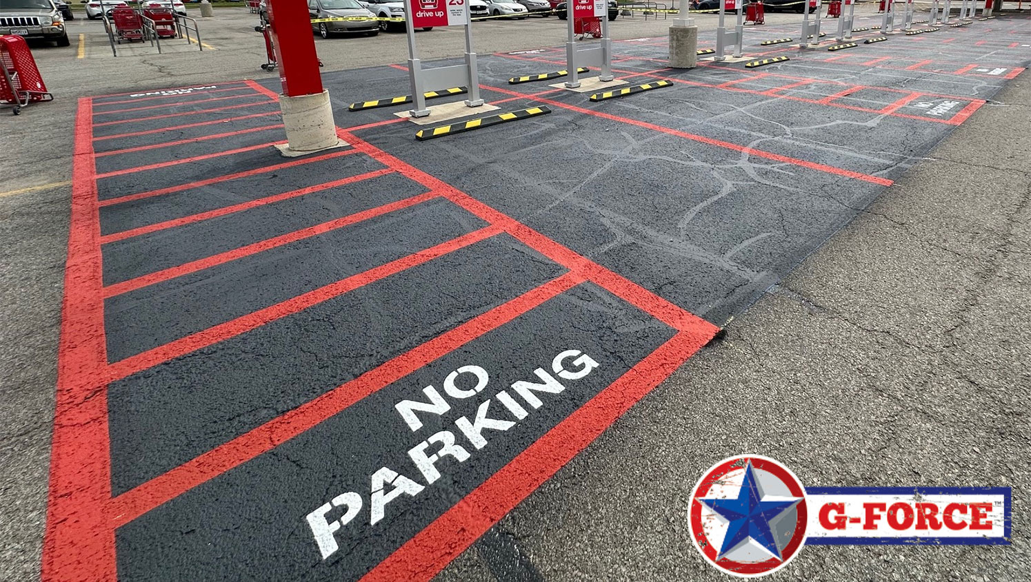 parking lot painting in Overland Park, KS