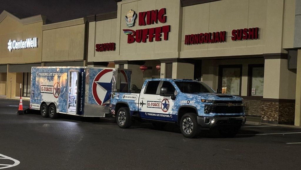 G-FORCE® truck parked in front of Rouses’s Market