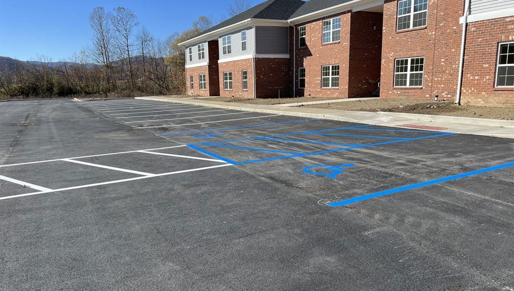 parking lot painting in Middlesboro, KY