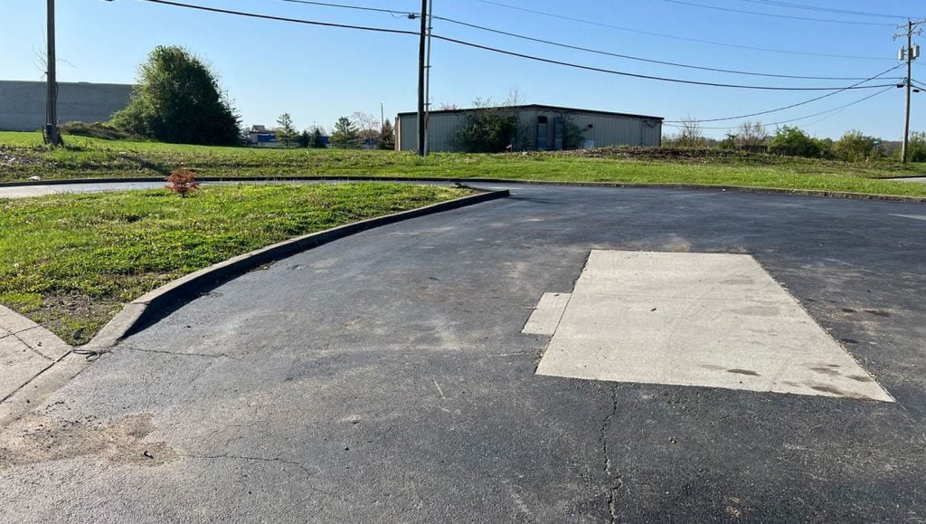 completed line marking project in La Grange, KY