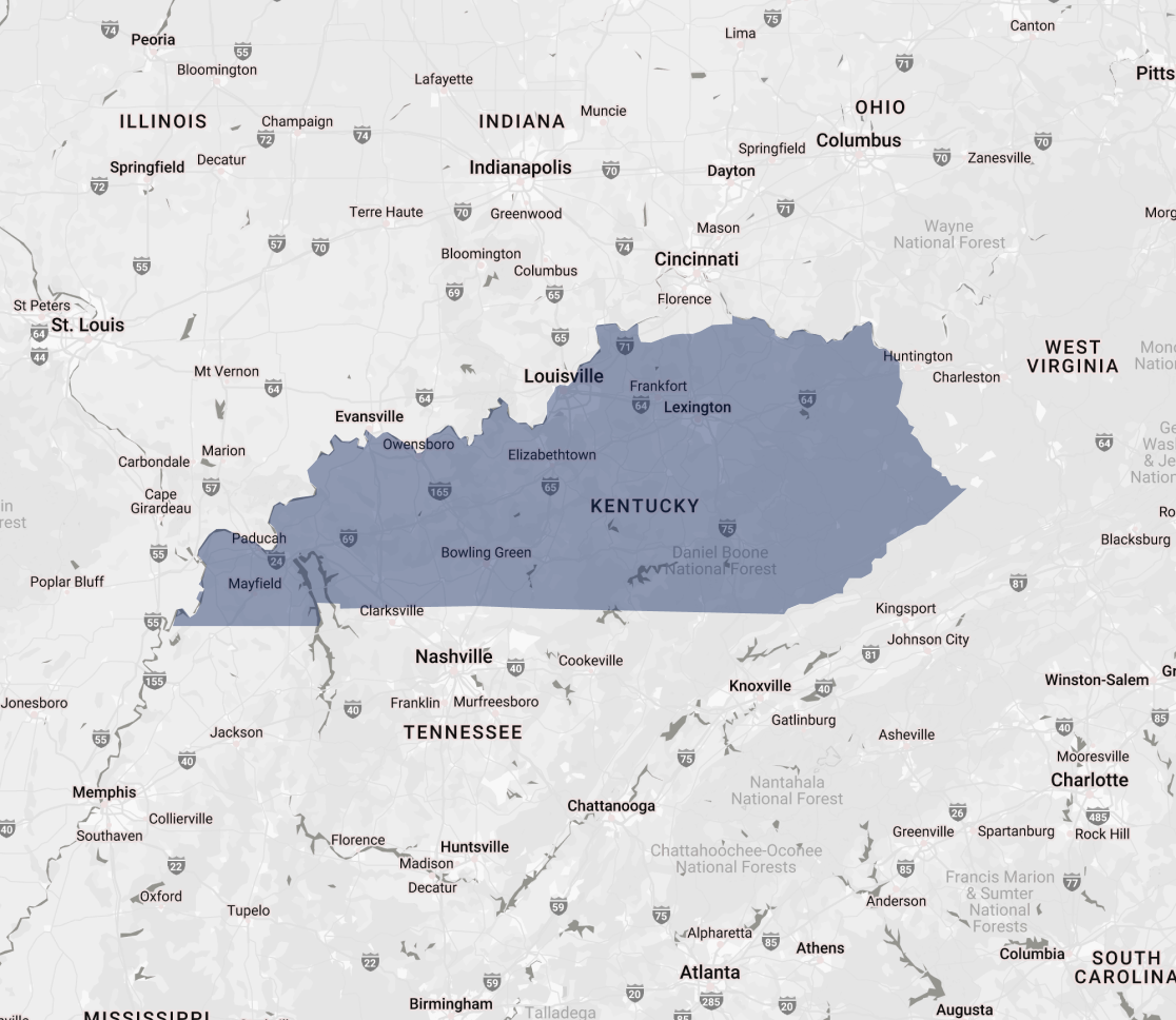 g-force louisville ky map