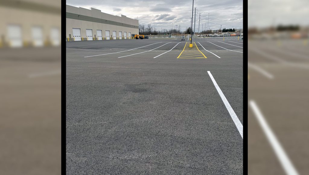new line striping at ground effects llc