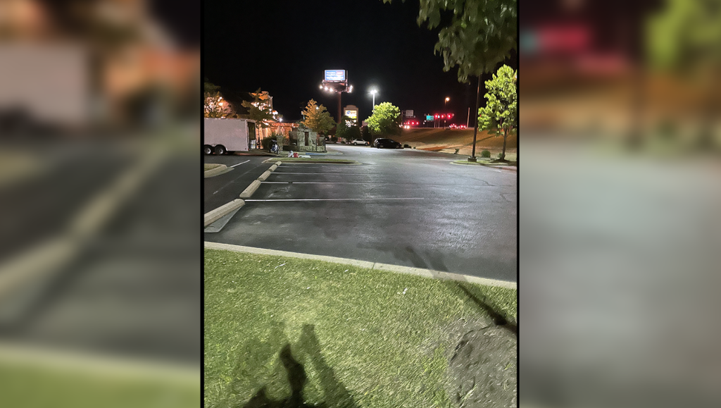 newly striped ada parking spaces for cheddar’s scratch kitchen