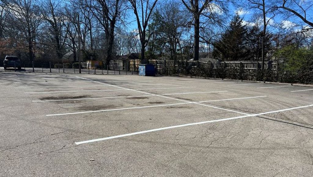 parking lot painting in Lexington, KY
